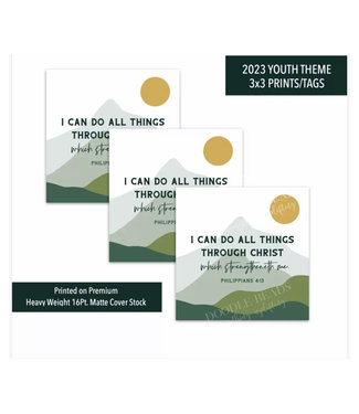 I Can Do All Things Through Christ Print 3x3 Mountains 1 print only