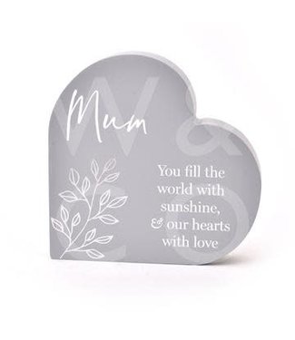 MOMENTS HEART PLAQUE - MUM