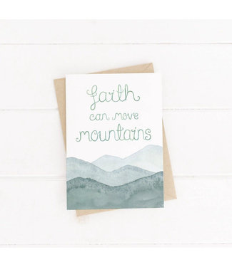 Faire: Treasured Creativity Faith Can Move Mountains Card