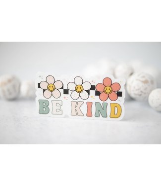 Be Kind Retro CLEAR 3'' Sticker