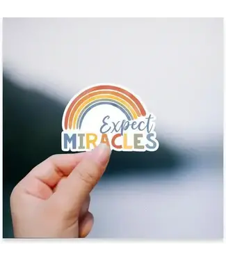 Inspirational Sticker Expect Miracles