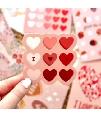 Faire: Elyse Breanne Design All the Love Hearts Sticker 3x2.85in.