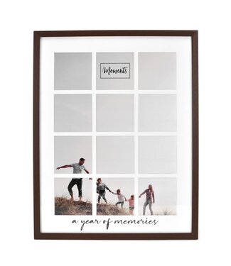 Moments Wooden Collage Frame - A Year of Memories