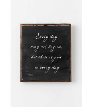 Every Day Decor Black Brown Wood 13x15 inch