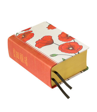 Hand-Bound Genuine Leather Quad - Red Poppies