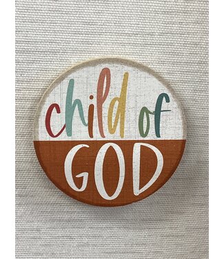 Circle Wooden Magnet - Child of God