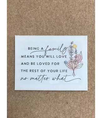 WC1052A - Family Means Love, Wall Sign 12"x 9"