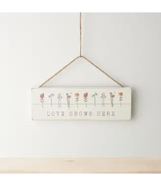 Gainsborough Gift 'Love Grows Here' Sign, 24cm