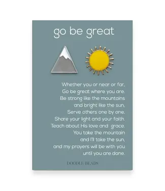 Go Be Great Mountain And Sun Pin