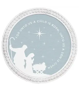 Unto Us Child - Beaded Art Round