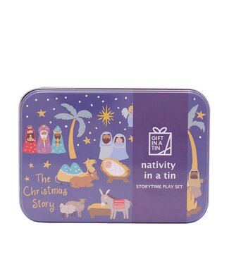107118 Apples To Pears Gift In A Tin Nativity