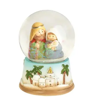 Holy Family Water Globe 2.25"H