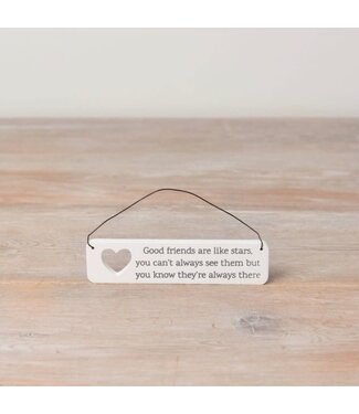 Faire: Gainsborough Giftware SENTIMENTAL MINI RECTANGLE SIGN FRIENDS LIKE STARS