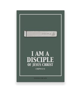 I Am A Disciple Of Jesus Christ Tie Bar, 2024 Youth Theme Logo Disciple Tie Bar