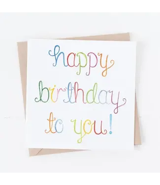 Faire: Treasured Creativity Happy Birthday To You Card