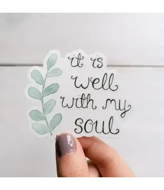 Faire: Treasured Creativity It Is Well With My Soul Sticker