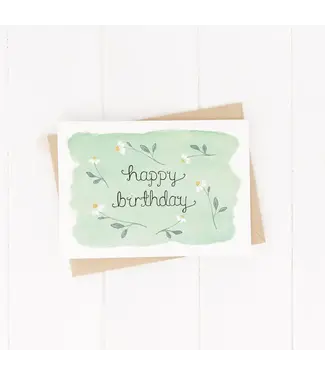 Faire: Treasured Creativity Happy Birthday Daisy Card