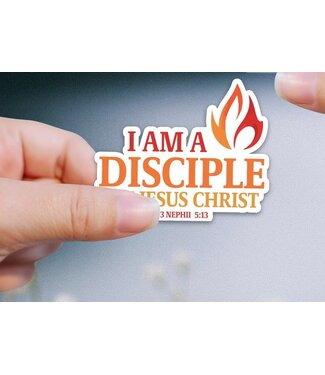 FLAME DESIGN 2024 LDS Youth Theme Stickers, I Am A Disciple Of Jesus Christ