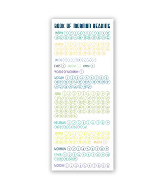 Book of Mormon Reading Chart Bookmark - Large