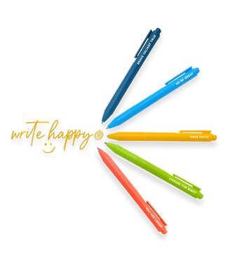 Write Happy Five Piece Gel Pen Set, Choose The Right