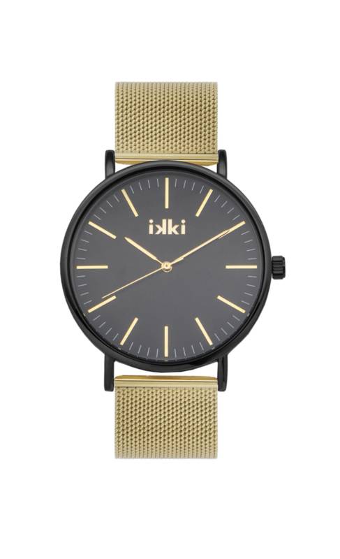 Ikki Horloge Jacky JCK05 Goud/Zwart - Hoftrends