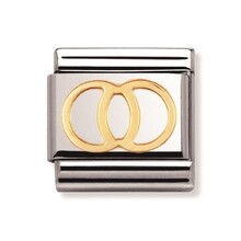 NOMINATION COMPOSABLE CLASSIC DAILY LIFE WEDDING RINGS 030109/21