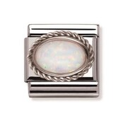 Nomination Link - 330503-07 - Classic HARD STONES - White Opal Nomination Link - 330503-07 - Classic HARD STONES - White Opal