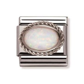 Nomination Link - 330503-07 - Classic HARD STONES - White Opal