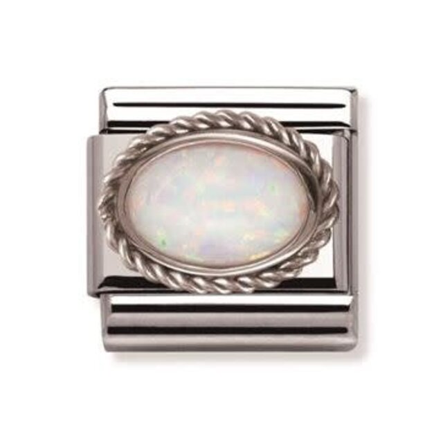 NOMINATION COMPOSABLE CLASSIC WHITE OPAL 330503/07