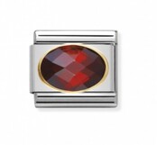 Nomination Link - 030601-005- Classic FACETED CUBIC - Red Nomination Link - 030601-005- Classic FACETED CUBIC - Red