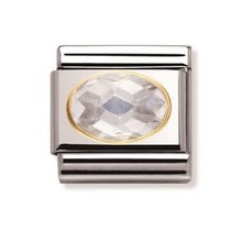 Nomination Link - 030601-010- Classic FACETED CUBIC - White