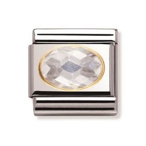 Nomination Link - 030601-010- Classic FACETED CUBIC - White