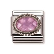 Nomination Link - 330604-003- Classic FACETED CZ - Pink Nomination Link - 330604-003- Classic FACETED CZ - Pink