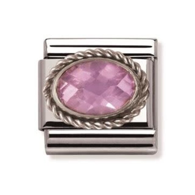 Nomination Link - 330604-003- Classic FACETED CZ - Pink Nomination Link - 330604-003- Classic FACETED CZ - Pink