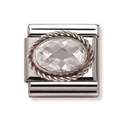 Nomination Link - 330604 / 010- Classic FACETED - White
