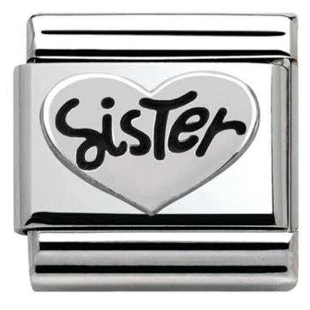 Nomination Link - 330101-11 - Classic OXIDIZED SYMBOLS - Sister Heart Nomination Link - 330101-11 - Classic OXIDIZED SYMBOLS - Sister Heart