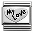 Nomination Nomination - 330101-09- Link Classic OXIDIZED SYMBOLS - Heart My Love