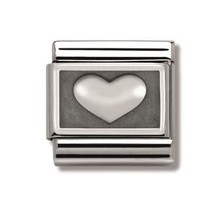 Nomination Link - 330102-01- Classic PLATES OXIDIZED - Heart