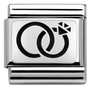 Nomination Link - 330102-29 - Classic PLATES OXIDIZED - Wedding Rings