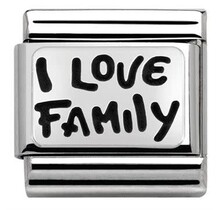 Nomination Link - 330102-34 - Classic PLATES OXIDIZED - I Love Family