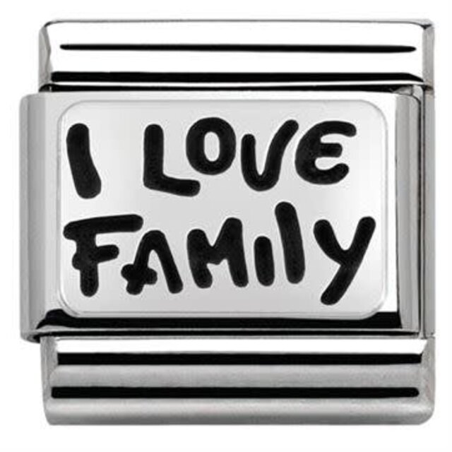 Nomination Link - 330102-34 - Classic PLATES OXIDIZED - I Love Family Nomination Link - 330102-34 - Classic PLATES OXIDIZED - I Love Family