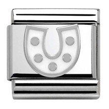 Nomination Link - 330202-07- Classic SYMBOLS - White Horseshoe