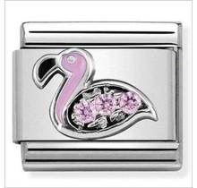 Nomination Link - 330304-31 - Classic CL SYMBOLS  - Flamingo with Pink CZ