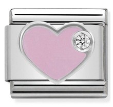 Nomination Link - 330305-02 - Classic CL SYMBOLS - Pink Heart