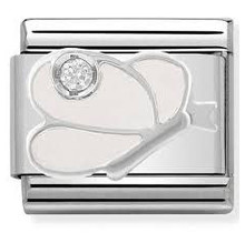Nomination Link - 330305-08 - Classic CL SYMBOLS - White Butterfly