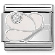Nomination Link - 330305-08 - Classic CL SYMBOLS - White Butterfly