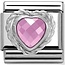 Nomination Nomination - 330603-003- Link Classic HEART FACETED CZ- Pink