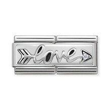 Nomination Link - 330730-02 - Classic DOUBLE ENGRAVED - Arrow Love