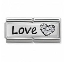 Nomination - 330731-05 - Link Classic DOUBLE ENGRAVED - Love And Heart