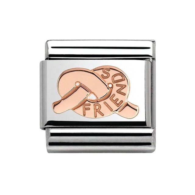 Nomination Link Rosékleurig - 430104-29 - Classic SYMBOLS - Knot of Friend
